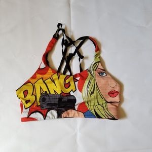 BANG Pop art sports bra
